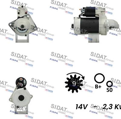 Sidat S12BH0098A2 - Starteris adetalas.lv