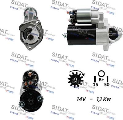 Sidat S12BH0140A2 - Starteris adetalas.lv