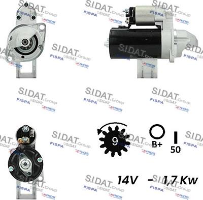 Sidat S12BH0104 - Starteris adetalas.lv