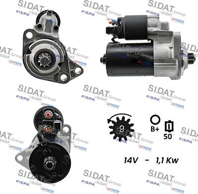 Sidat S12BH0115A2 - Starteris adetalas.lv