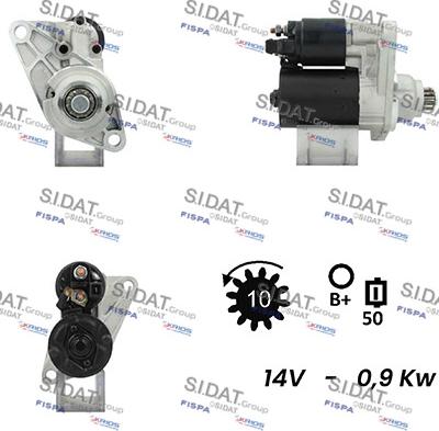 Sidat S12BH0176A2 - Starteris adetalas.lv