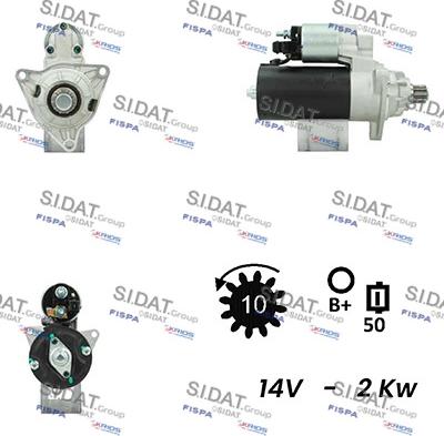 Sidat S12BH0348A2 - Starteris adetalas.lv