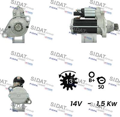 Sidat S12BH0351A2 - Starteris adetalas.lv