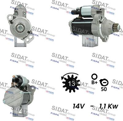 Sidat S12BH0254A2 - Starteris adetalas.lv