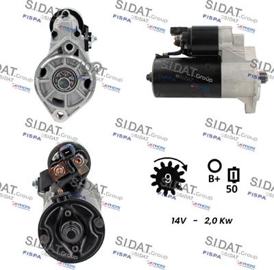 Sidat S12BH0785A2 - Starteris adetalas.lv