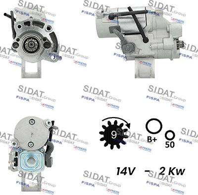 Sidat S12DE0458A2 - Starteris adetalas.lv