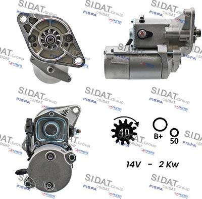 Sidat S12DE0593A2 - Starteris adetalas.lv