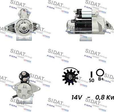 Sidat S12DE0511A2 - Starteris adetalas.lv