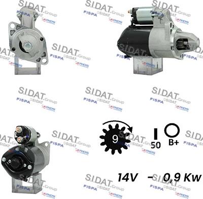 Sidat S12DE0582A2 - Starteris adetalas.lv