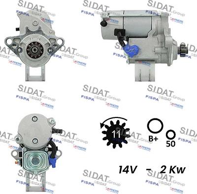 Sidat S12DE0180A2 - Starteris adetalas.lv