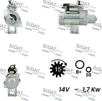 Sidat S12DE0207A2 - Starteris adetalas.lv