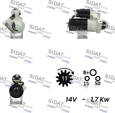 Sidat S12DR0306A2 - Starteris adetalas.lv