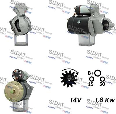 Sidat S12DR0748A2 - Starteris adetalas.lv