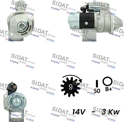 Sidat S12HT0508A2 - Starteris adetalas.lv