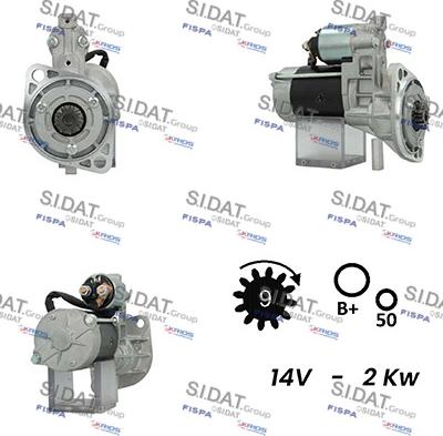 Sidat S12HT0510A2 - Starteris adetalas.lv