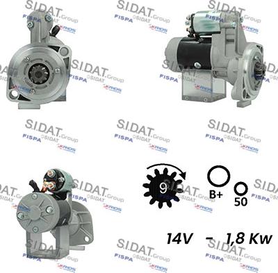 Sidat S12HT0537A2 - Starteris adetalas.lv