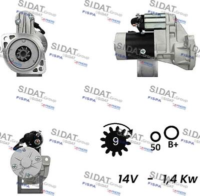 Sidat S12HT0575A2 - Starteris adetalas.lv