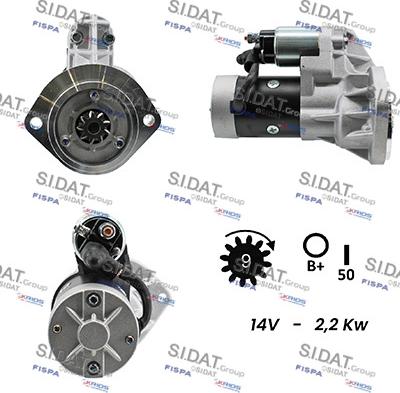 Sidat S12HT0038 - Starteris adetalas.lv