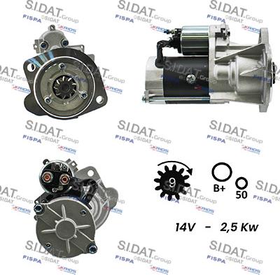 Sidat S12HT0190A2 - Starteris adetalas.lv