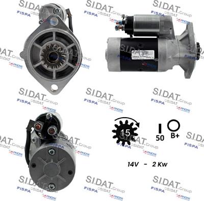 Sidat S12HT0815A2 - Starteris adetalas.lv