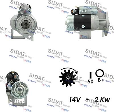 Sidat S12HT0330A2 - Starteris adetalas.lv