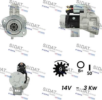 Sidat S12HT0216A2 - Starteris adetalas.lv