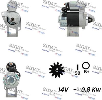 Sidat S12HT0764 - Starteris adetalas.lv