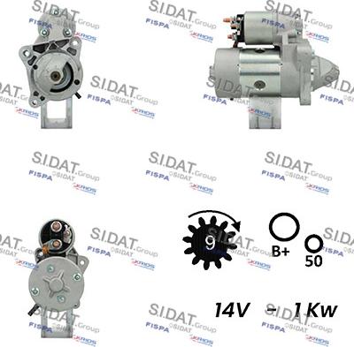 Sidat S12MA0659A2 - Starteris adetalas.lv