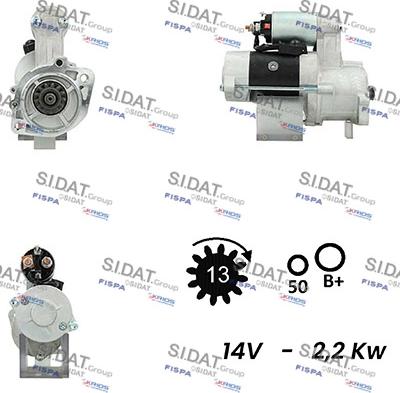 Sidat S12MH0548A2 - Starteris adetalas.lv