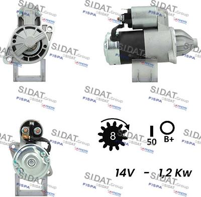 Sidat S12MH0547A2 - Starteris adetalas.lv