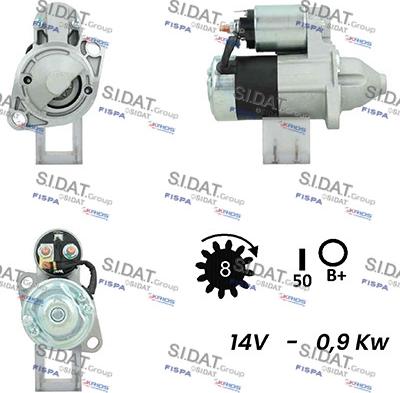 Sidat S12MH0555A2 - Starteris adetalas.lv