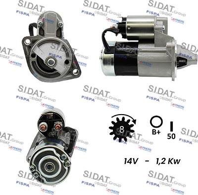 Sidat S12MH0550A2 - Starteris adetalas.lv