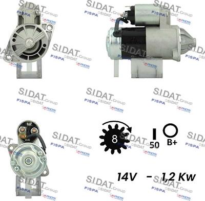 Sidat S12MH0551A2 - Starteris adetalas.lv