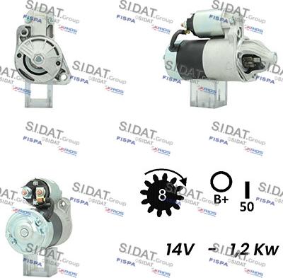 Sidat S12MH0553A2 - Starteris adetalas.lv