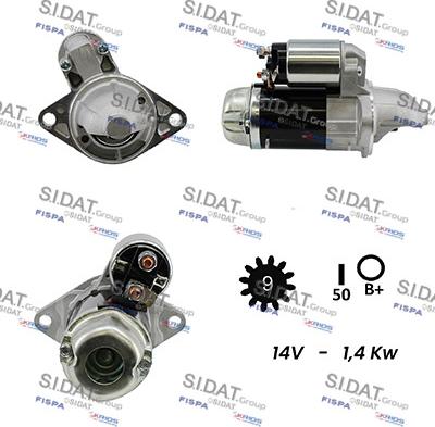 Sidat S12MH0580 - Starteris adetalas.lv