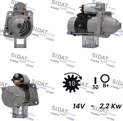 Sidat S12MH0199A2 - Starteris adetalas.lv