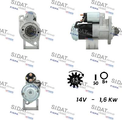 Sidat S12MH0161A2 - Starteris adetalas.lv