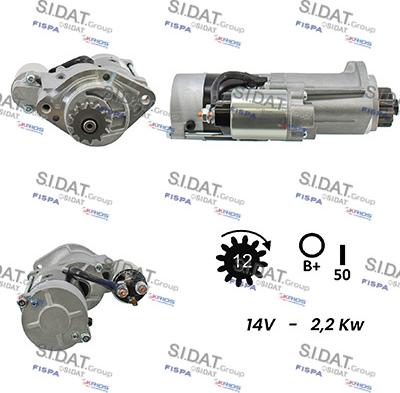 Sidat S12MH0162A2 - Starteris adetalas.lv