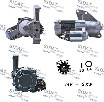 Sidat S12MH0110A2 - Starteris adetalas.lv