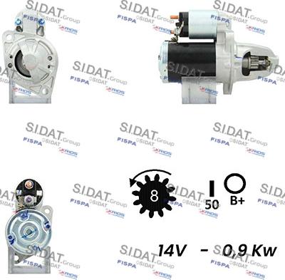 Sidat S12MH0131A2 - Starteris adetalas.lv