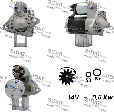 Sidat S12MH0365A2 - Starteris adetalas.lv