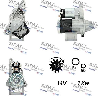 Sidat S12MH0334A2 - Starteris adetalas.lv