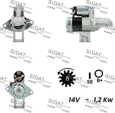 Sidat S12MH0219A2 - Starteris adetalas.lv