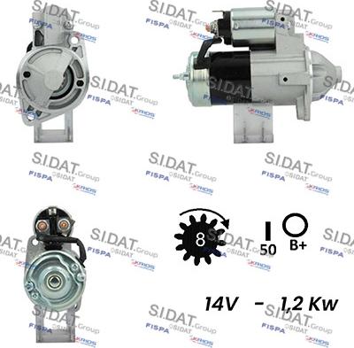 Sidat S12MH0210A2 - Starteris adetalas.lv