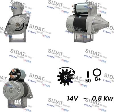 Sidat S12MH0220A2 - Starteris adetalas.lv