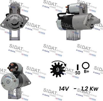 Sidat S12MH0222A2 - Starteris adetalas.lv