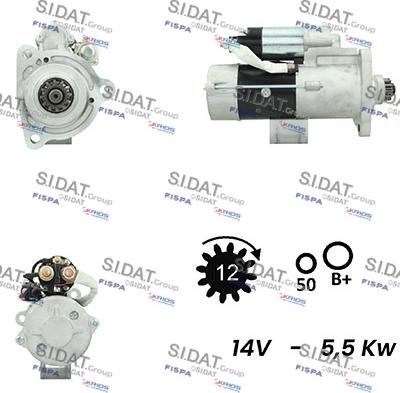 Sidat S12MH0780A2 - Starteris adetalas.lv