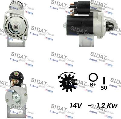 Sidat S12ML0721A2 - Starteris adetalas.lv