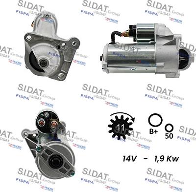 Sidat S12VA0062A2 - Starteris adetalas.lv