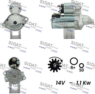 Sidat S12VA0033 - Starteris adetalas.lv